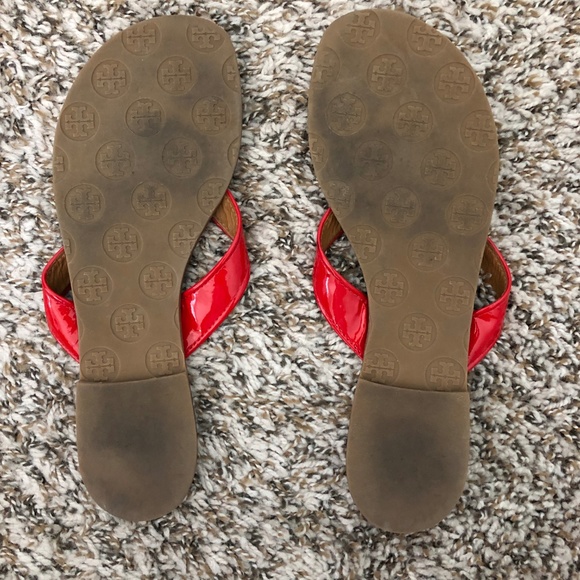 Tory Burch red Thora sandals sz 8 - Picture 2 of 6